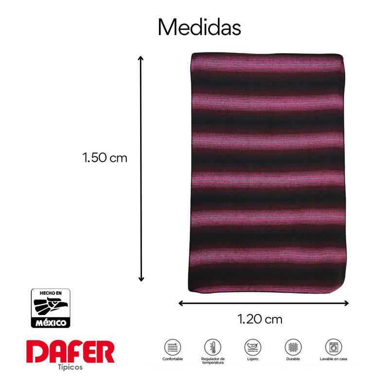Frazada De Acrilico Afelpada Multiusos 1.20m X 1.50m Mod. Ac