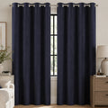 Set De Cortinas Blackout  Impermeables 1.37 X 2.13mts Luna® Azul