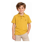 Playera Polo Para Niño Mod.3109 Marca Mayoral® Oro 8 Años Lisa