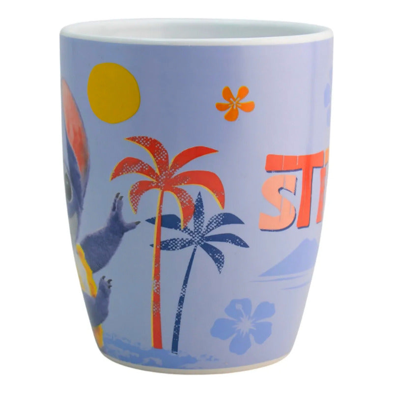 Taza Tarro De Cerámica Stitch De 740ml Marca Fund Kids® Azul Lilo Y Stitch Live Action