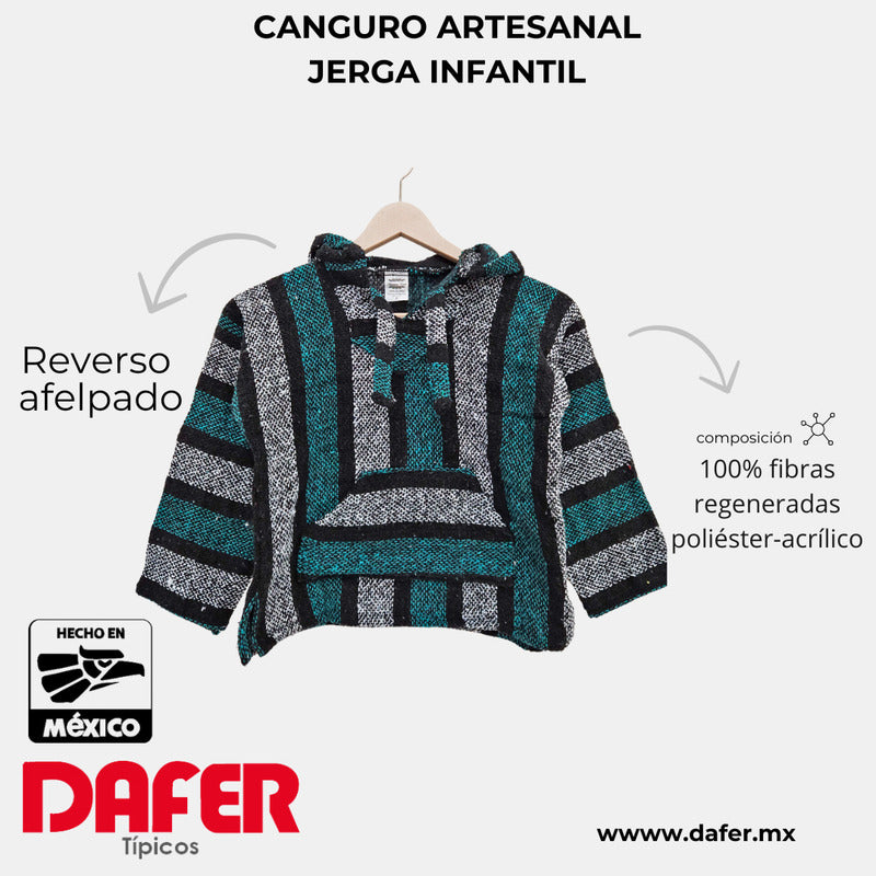Sudadera Canguro Artesanal De Jerga Infantil