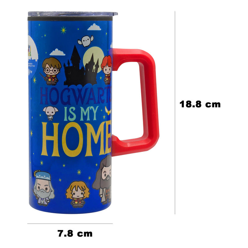 Termo Con Asa Tapa Clean 500ml Diseños Animados