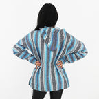 Suéter Poncho Canguro Artesanal Hoodie Acrilico Colores