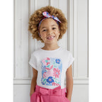 Blusa Para Niña Con Diadema Mod.3040 Marca Mayoral® Blanco 5 Años