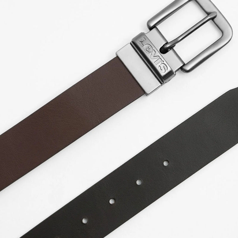 Cinturón Reversible Para Hombre Mod.87518-0063 Marca Levi's® Marron / Negro Lisa 34