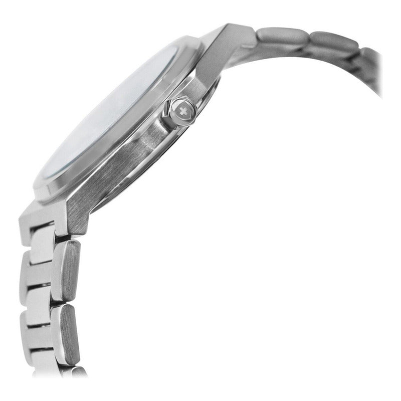 Reloj Executive Para Mujer Np20167lacbi Marca Nivada Swiss® Plateado