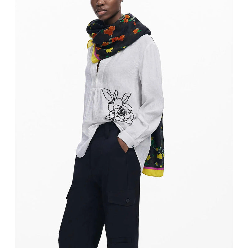 Chalina Ligera Suave Casual Para Mujer Marca Desigual® Multicolor 24wawa11/2000 Unitalla