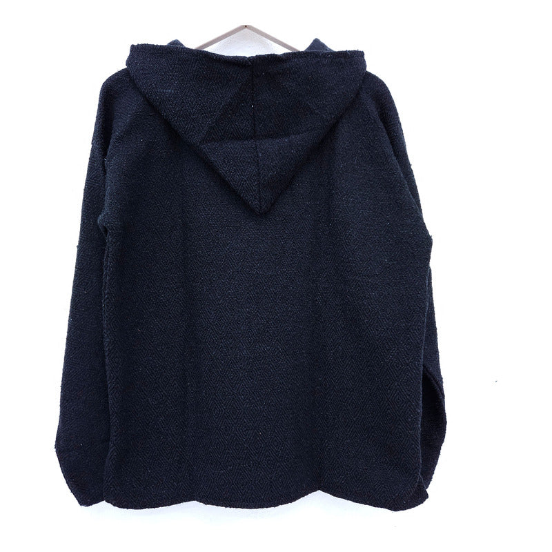 Suéter Poncho Canguro Artesanal Hoodie Acrilico Colores
