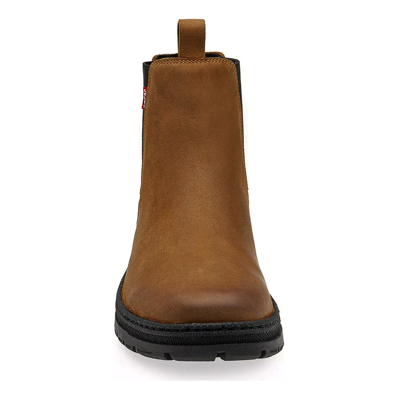 Bota Casual Para Hombre Mod. L2125502 Marca Levi's® Marrón Claro Liso 25,5 Mx