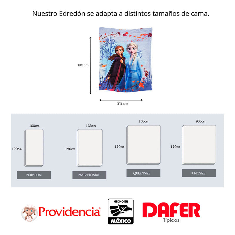 Edredón Doble Vista Matrimonial 1.9x2.12m Providencia®