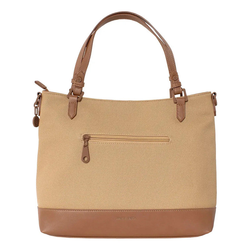 Bolsa Satchel Jaime Ibiza Ji 2931 Color Caramelo Lisa
