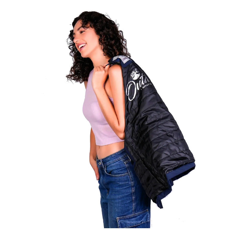 Chamarra Rompevientos De Dama M. Dw89-ny8596l Greenlander® Azul Marino M Lisa