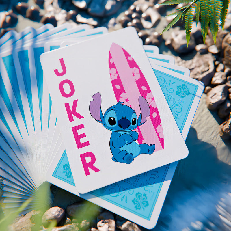 Bicycle Disney Lilo Y Stitch Póker 52 Cartas Azul Stitch Inglés