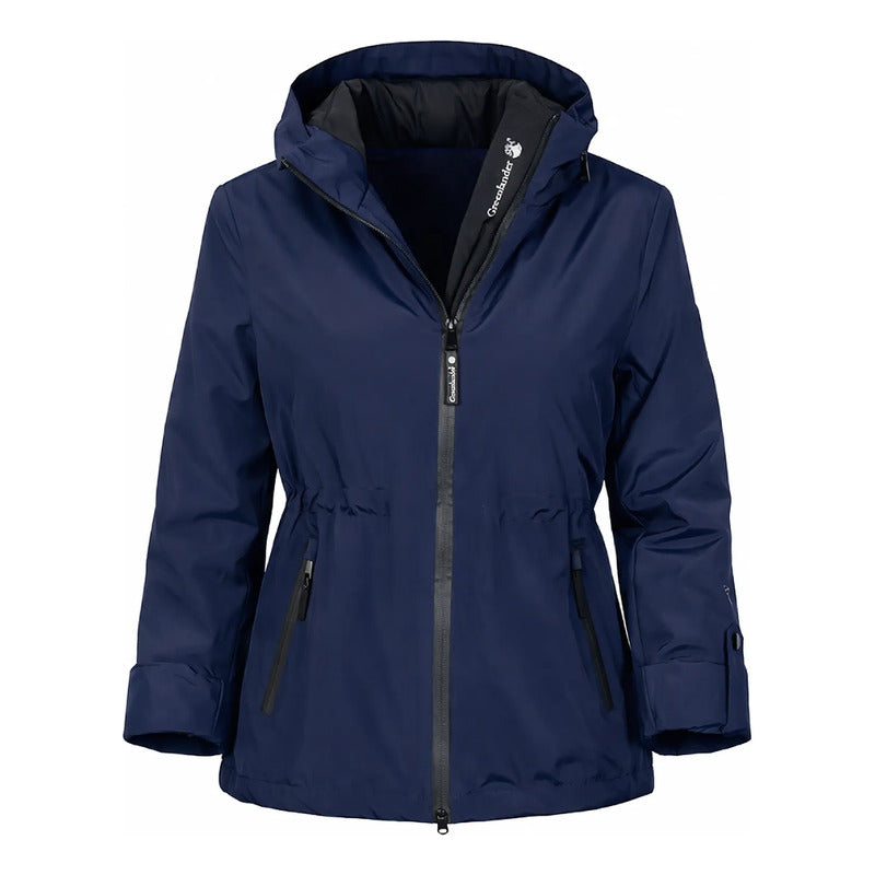Chamarra Rompevientos De Dama M. Dw89-ny8596l Greenlander® Azul Marino M Lisa