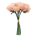 Ramo De Rosas Artificiales Decoración Para Interiores Melon Rosa