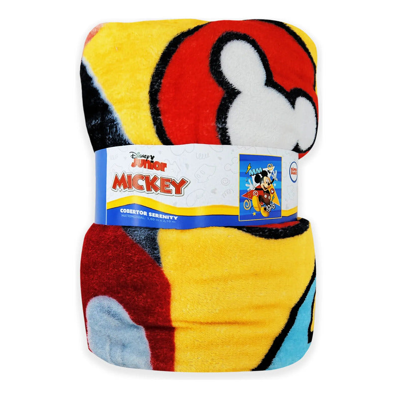 Cobertor Ligero Super Suave Matrimonial Diseños Providencia® Mickey Mouse 850 G Multicolor