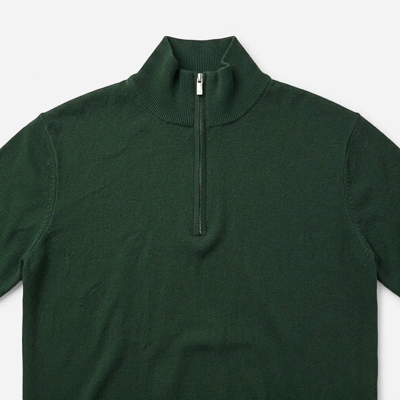 Sueter Cuello Alto Con Cierre Para Hombre E55302 Bobois® Verde Lisa M