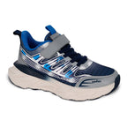 Tenis Deportivo Para Niño Mod.205600e Marca Coqueta Y Audaz® Azul Acero Lisa 19 Mx
