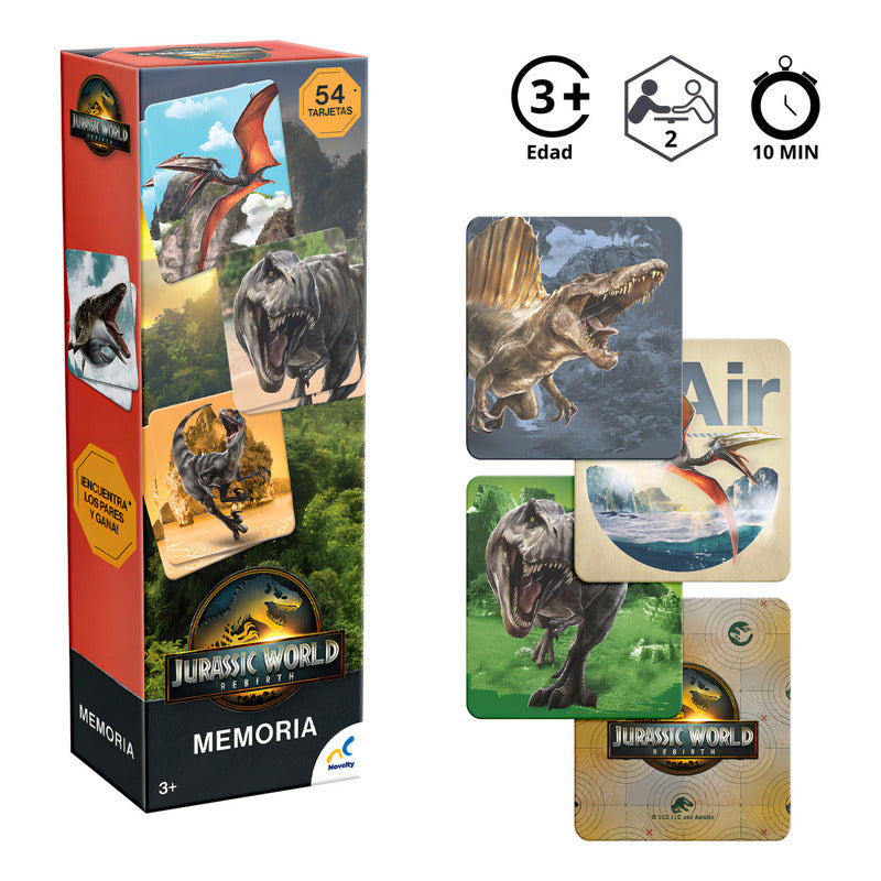 Jurassic World Rebirth Juego De Memoria Infantil