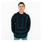 Suéter Poncho Canguro Artesanal Hoodie Acrilico Colores