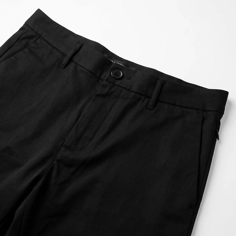 Pantalón Para Hombre Formal Bolsillo Oculto G61301 Bobois® Negro Lisa 32
