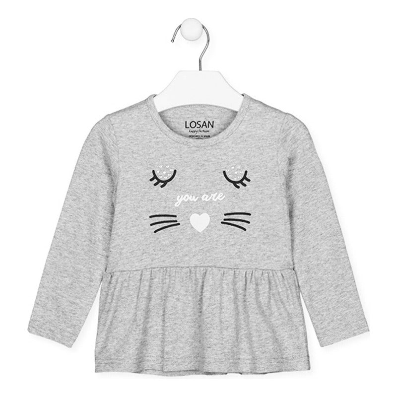 Blusa Manga Larga De Niña Mod.126-1006al Marca Losan®