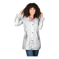 Chamarra Impermeable Mujer Mod.dw86-ny7007 Greenlander® Plateado Eg Lisa