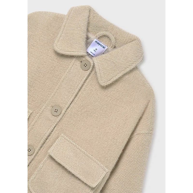 Abrigo Punto Pelo Para Niña Mod.7430 Marca Mayoral®