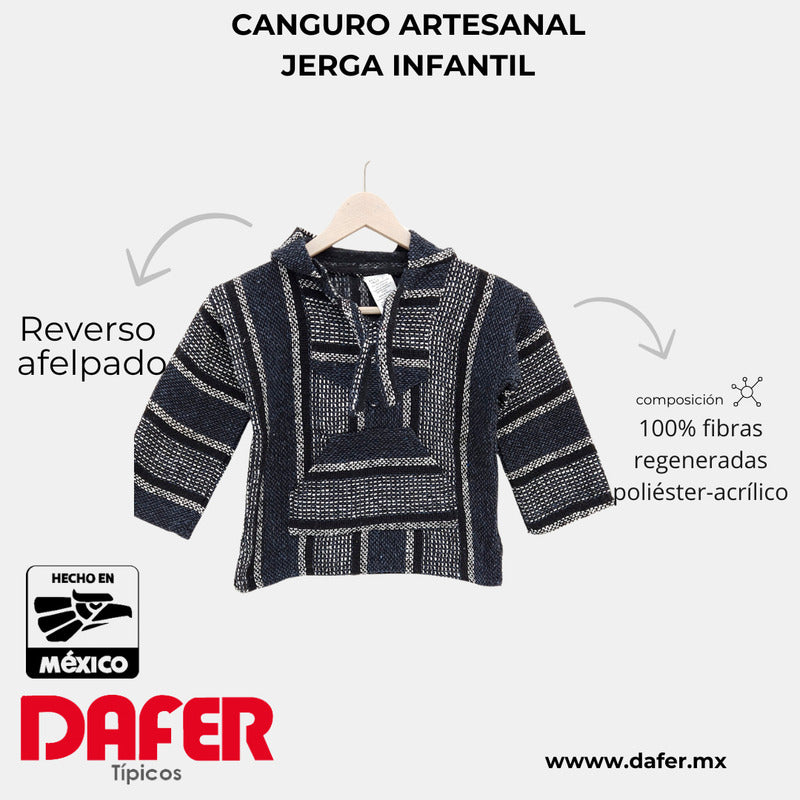 Sudadera Canguro Artesanal De Jerga Infantil