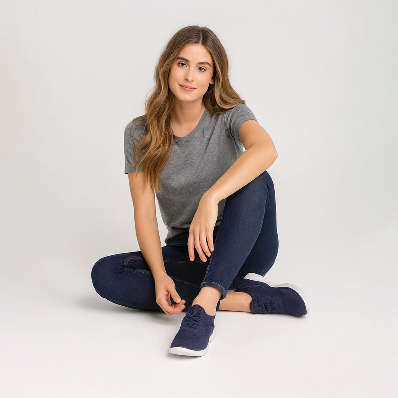 Tenis Running Para Mujer Mod.125616 Marca Flexi®