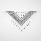 Paliacate Tradicional Multiusos Accesorio Unisex 55x55cm Blanco Geométrico Unitalla