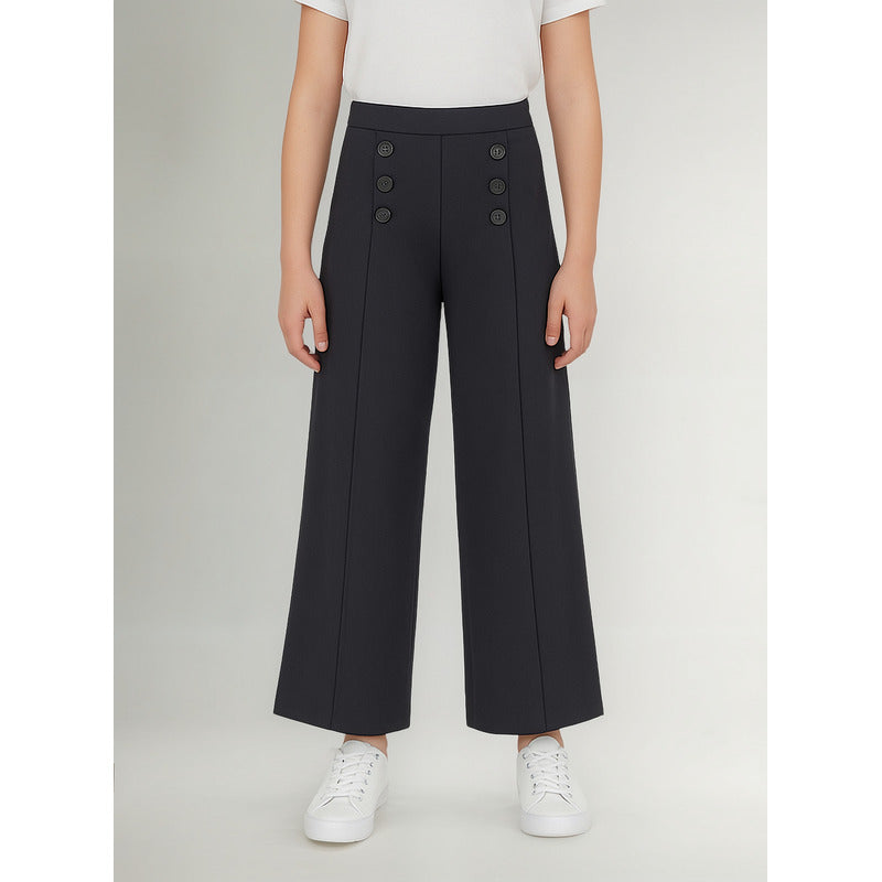 Pantalón Acampanado Para Niña Mod.6534 Marca Mayoral® Gris Oscuro Liso 12 Años