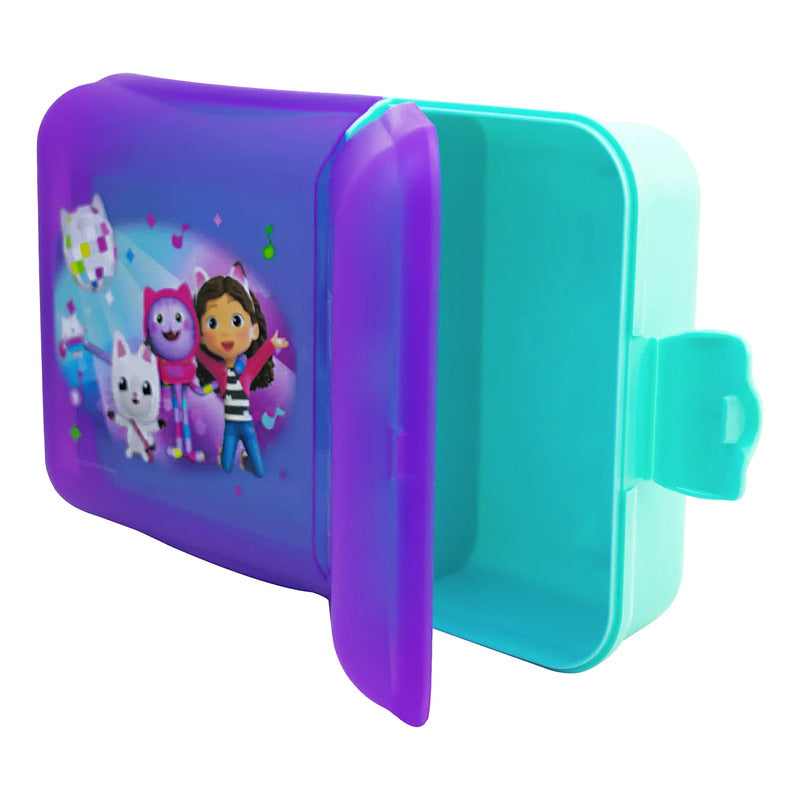 Lonchera Escolar Infantil Con 2 Divisiones Diseños Animados