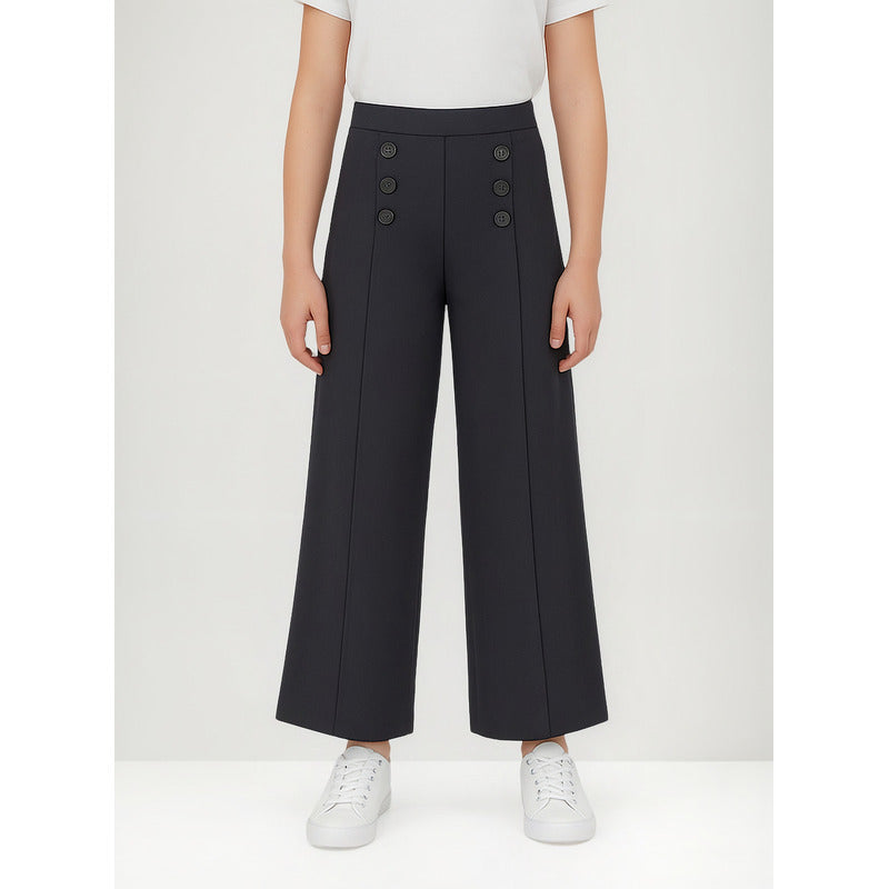 Pantalón Acampanado Para Niña Mod.6534 Marca Mayoral® Gris Oscuro Liso 18 Años