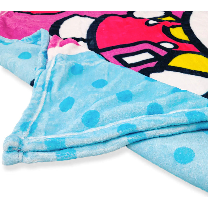 Cobertor Ligero Super Suave Matrimonial Diseños Providencia® Hello Kitty Funday 850 G Multicolor
