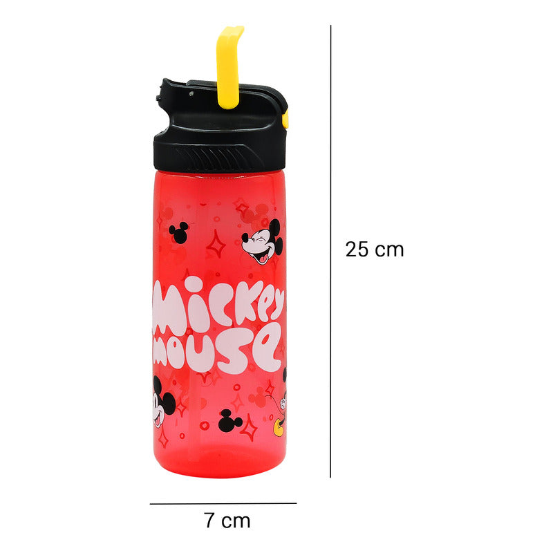 Botella De Agua Ligera Con Manija Para Niños Varios Diseños Mickey 1721-370