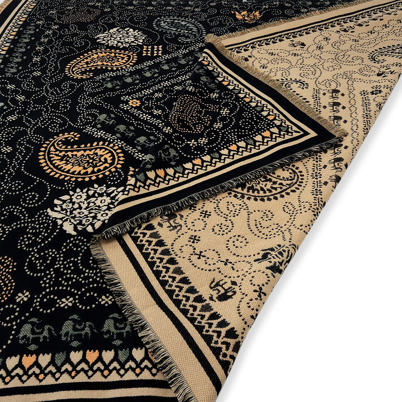 Chalina Chal Elegante Suave Para Mujer 130x130cm Multiusos Marino Figuras Unitalla