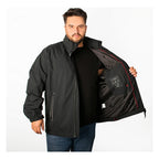 Chamarra Rompeviento Para Hombre M.cw86-ny8597l Greenlander® Negro 1x Lisa