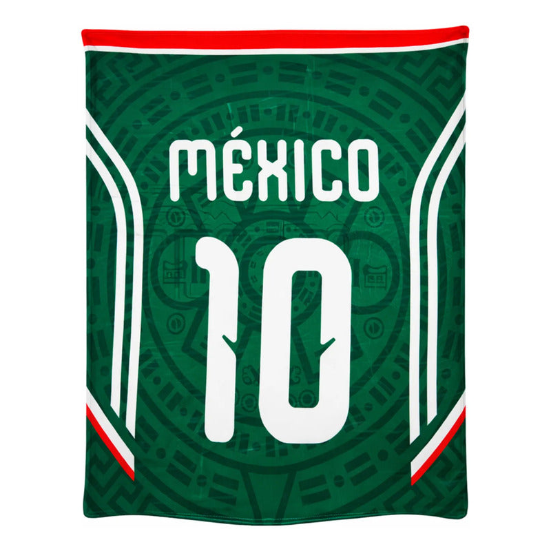 Frazada Ligera Super Suave Matrimonial Futbol Providencia® Equipo 500 G Selección Mexicana