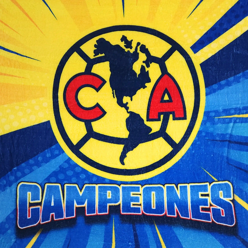 Frazada Ligera Super Suave Matrimonial Futbol Providencia® Equipo 500 G Campeones America