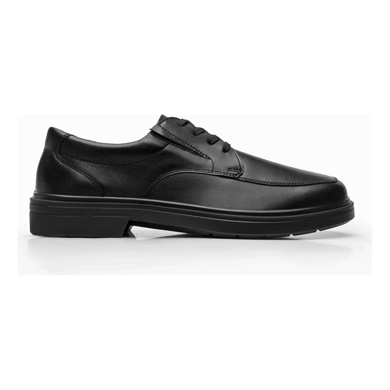 Zapato Escolar Derby Para Caballero Mod.419601 Marca Flexi® Negro Lisa 27 Mx