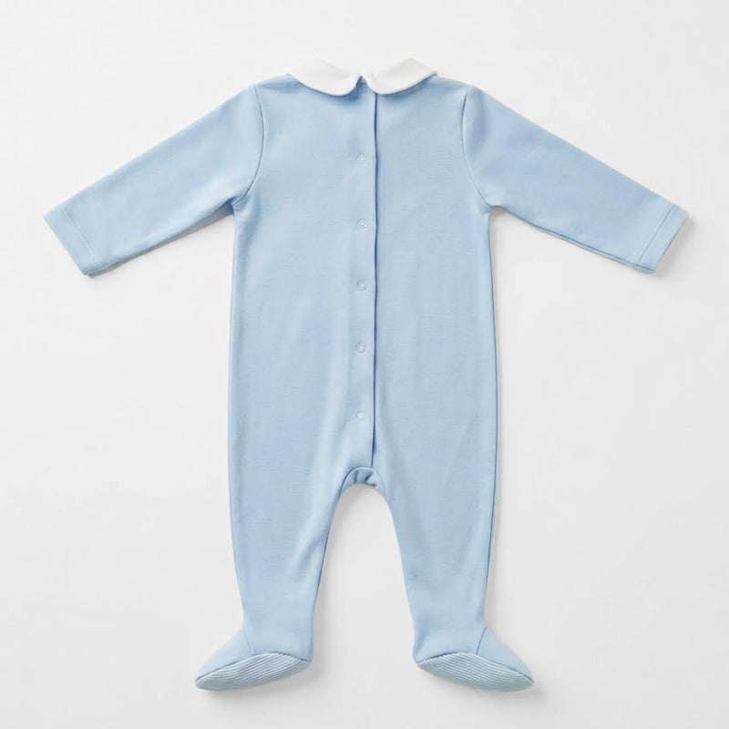 Mameluco Ligero Para Bebé Mod.1716 Marca Mayoral® Celeste 6-9 Meses Lisa