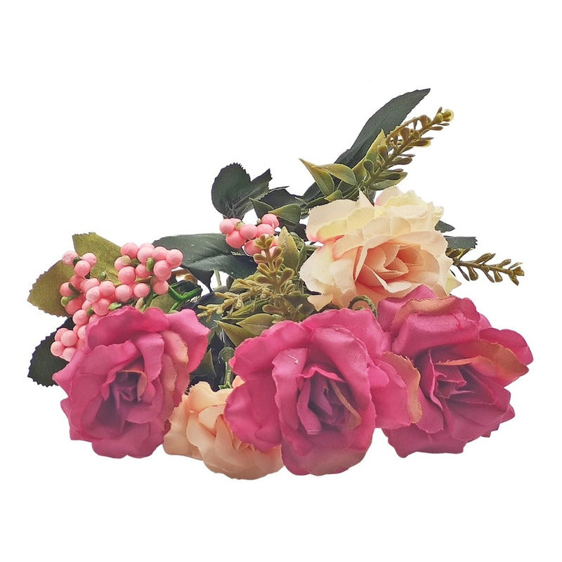 Ramo De Flores Peonias Artificiales Centro De Mesa.