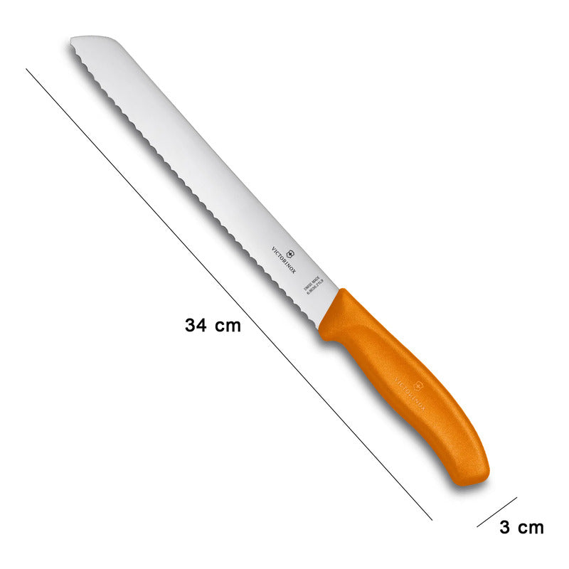 Cuchillo Para Pan 34cm Mod.6.8636.l9b Marca Victorinox®