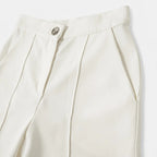Short Semi Formal Para Mujer Mod. X840 Marca Julys® Hueso Lisa Ch