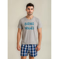 Pijama Para Hombre Con Playera Y Short Marca Twins®