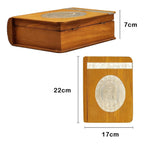 Set Para Bautizo Vela+concha+toalla+caja De Madera