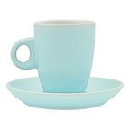 Set De 6 Tazas+platos De Porcelana Mod.1767 Rosa/multicolor Tazas