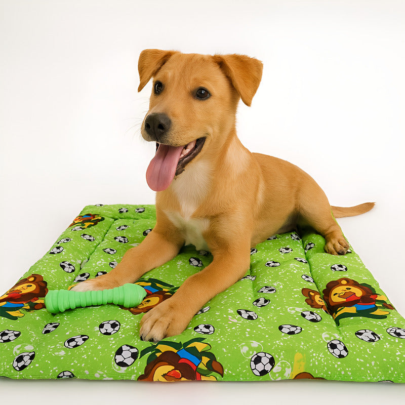 Tapete Estampado Y  Acolchado Transportadora Para Mascota