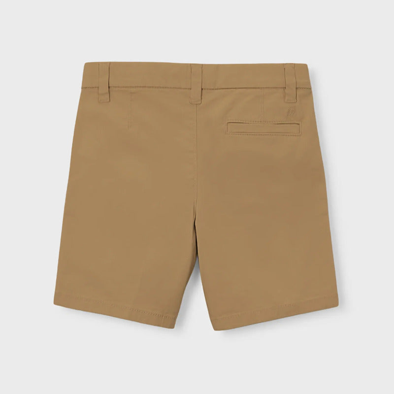Bermuda Básica Para Niño Mod.202 Marca Mayoral® Camel Lisa 10 Años